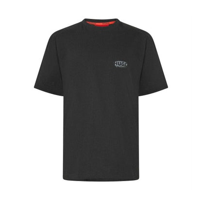 Front - Hugo Mens Spray Logo Regular Short-Sleeved T-Shirt