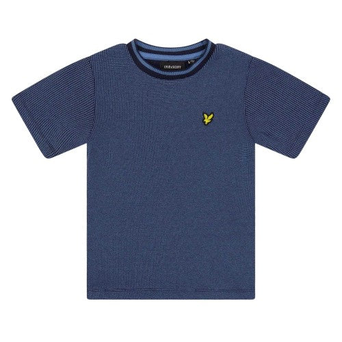 Front - Lyle & Scott Childrens/Kids Embroidered Logo Waffle Knit Regular T-Shirt