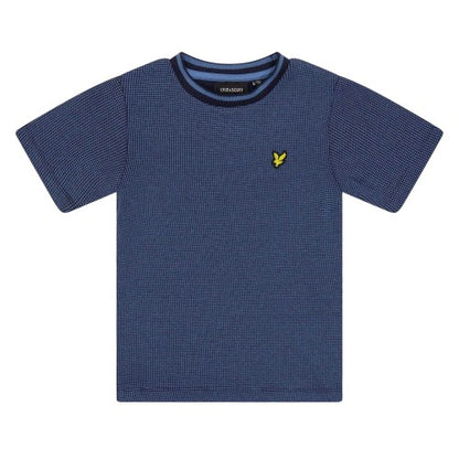 Front - Lyle & Scott Childrens/Kids Embroidered Logo Waffle Knit Regular T-Shirt