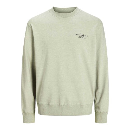Front - Jack And Jones Mens Logo Crew Neck Sweatshirt