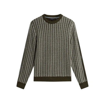 Front - Ted Baker Mens Textured Tailored Sweatshirt