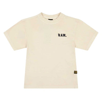 Front - G-Star Childrens/Kids Logo Crew Neck Regular T-Shirt