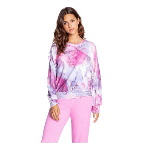 Front - PJ Salvage Womens/Ladies Marble Sweatshirt