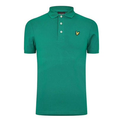 Front - Lyle & Scott Mens Embroidered Logo Cotton Polo Shirt