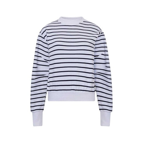 Front - French Connection Womens/Ladies Sunday Ribbed Puff Sleeve Sweatshirt