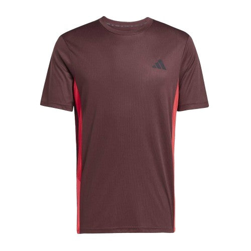Front - Adidas Mens Colour Block Regular Training T-Shirt