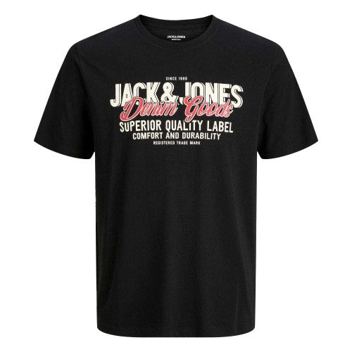 Front - Jack And Jones Mens Colour Logo Plus T-Shirt