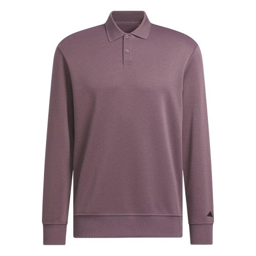 Front - Adidas Mens Go-To Long-Sleeved Polo Shirt