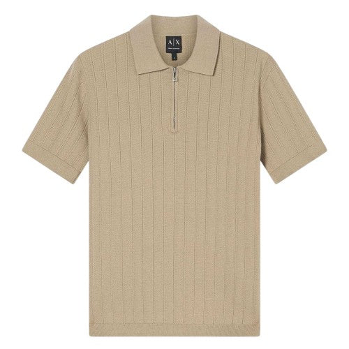 Front - Armani Exchange Mens Knitted Polo Shirt