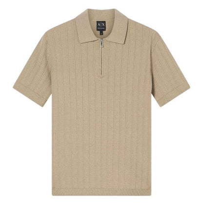 Front - Armani Exchange Mens Knitted Polo Shirt