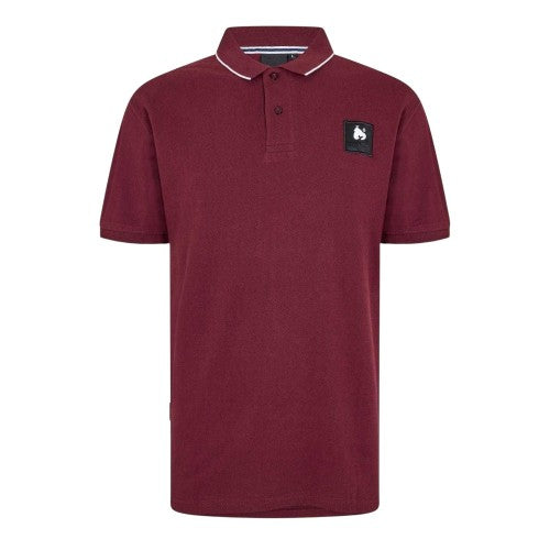 Front - Money Mens Logo Collared Polo Shirt