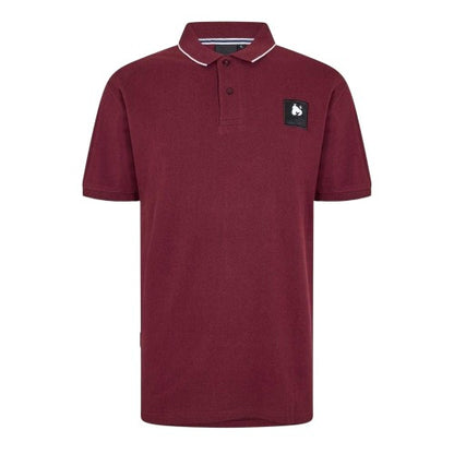 Front - Money Mens Logo Collared Polo Shirt