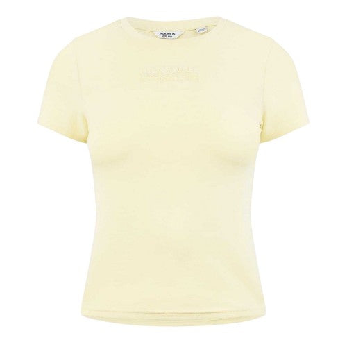 Front - Jack Wills Womens/Ladies Embroidered Cropped T-Shirt