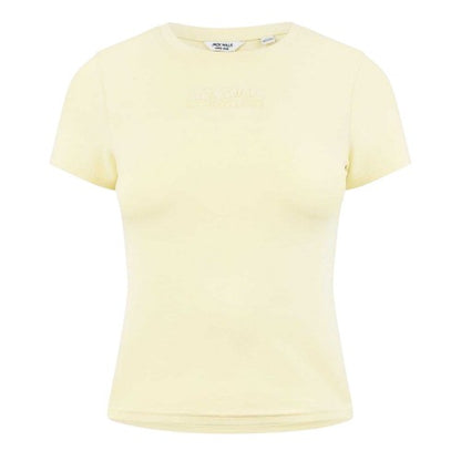 Front - Jack Wills Womens/Ladies Embroidered Cropped T-Shirt