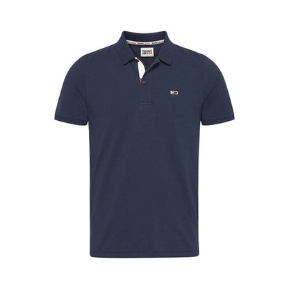 Front - Tommy Jeans Mens Collared Slim Polo Shirt