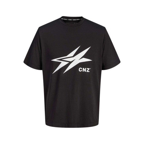 Front - Jack And Jones Mens Logo Crew Neck Oversized T-Shirt