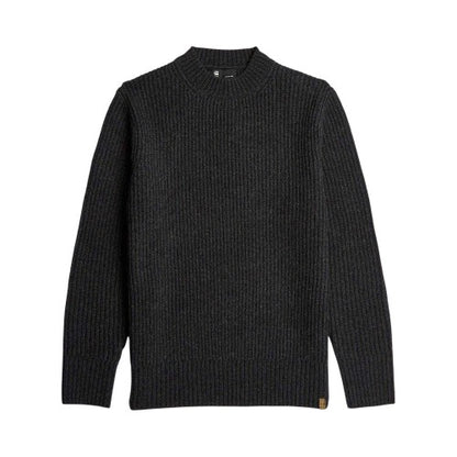 Front - G-Star Mens Rib Knit Regular Jumper
