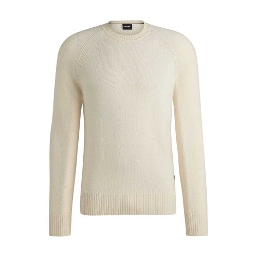 Front - Boss Mens Emalvo Knitted Raglan Jumper