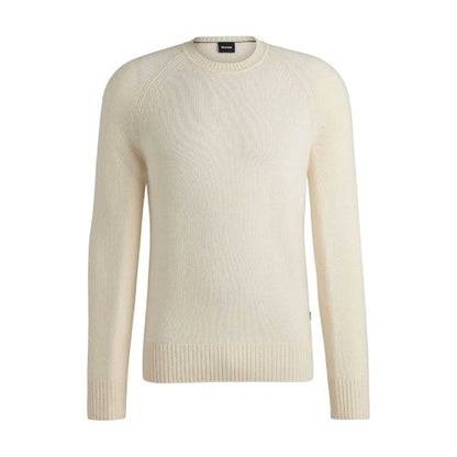 Front - Boss Mens Emalvo Knitted Raglan Jumper