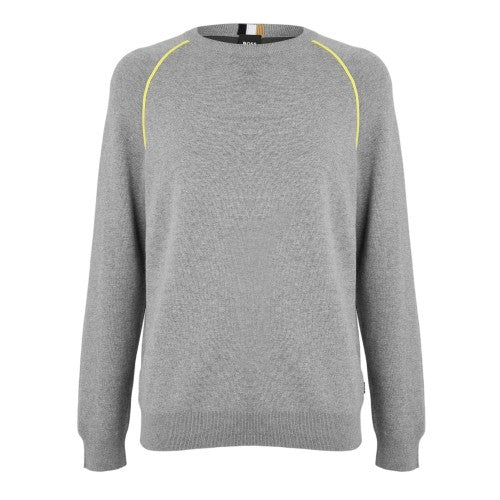 Front - Boss Mens Knitted Raglan Sweater Top