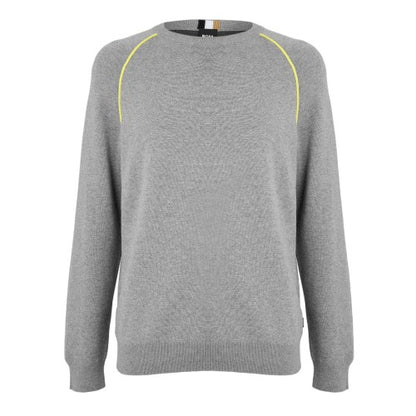 Front - Boss Mens Knitted Raglan Sweater Top