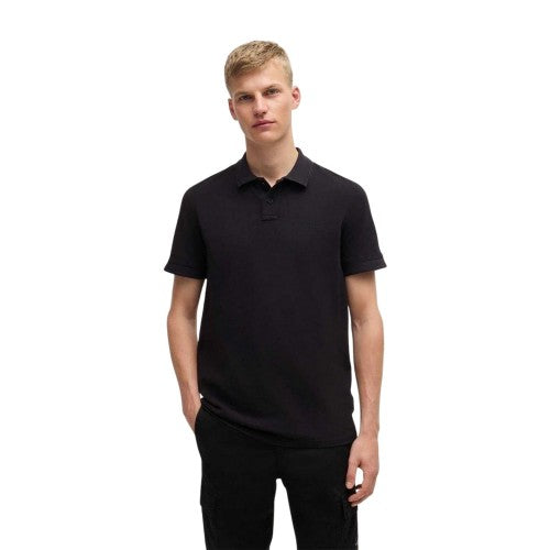 Front - Boss Mens Prime Cotton Regular Short-Sleeved Polo Shirt