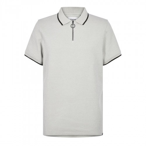 Front - Firetrap Mens Waffle Regular Short-Sleeved Polo Shirt