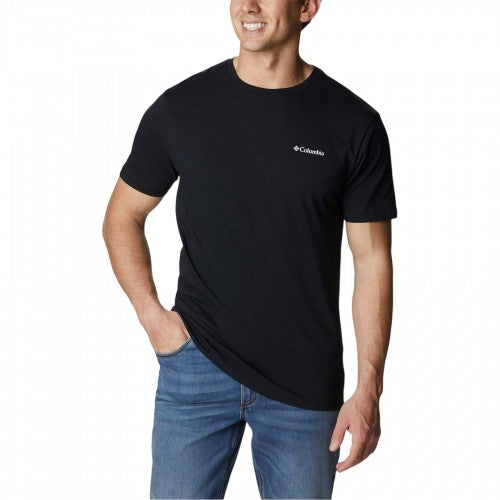 Front - Columbia Mens Barton Graphic Print Regular T-Shirt