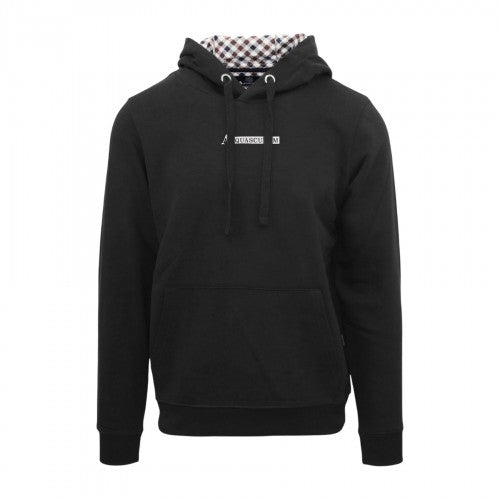 Front - Aquascutum Mens Lettering Hoodie