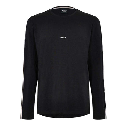 Front - Boss Mens Unique Striped Jersey Long-Sleeved T-Shirt