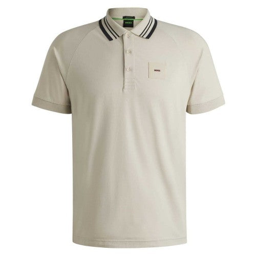 Front - Boss Mens Collared Regular Raglan Polo Shirt