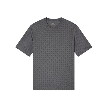 Front - Armani Exchange Mens Logo All-Over Print T-Shirt