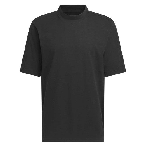 Front - Adidas Mens Logo Mock Neck Loose T-Shirt
