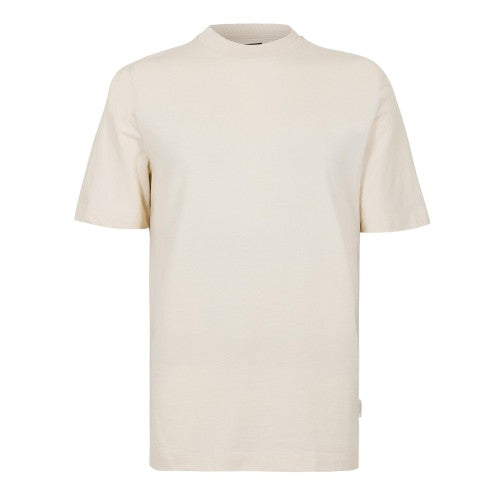 Front - Boss Mens Plain Mock Neck T-Shirt