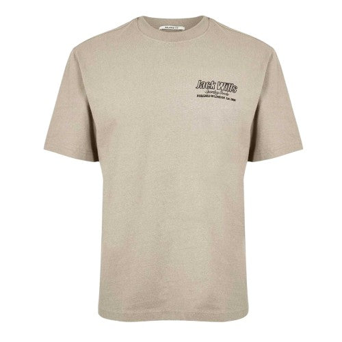 Front - Jack Wills Mens Outline Regular T-Shirt