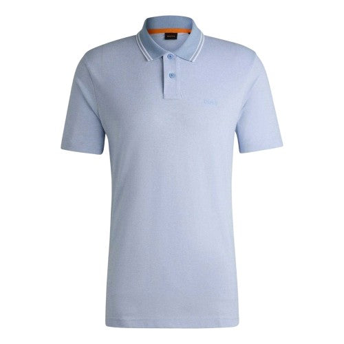 Front - Boss Mens Peoxfordnew Short-Sleeved Polo Shirt