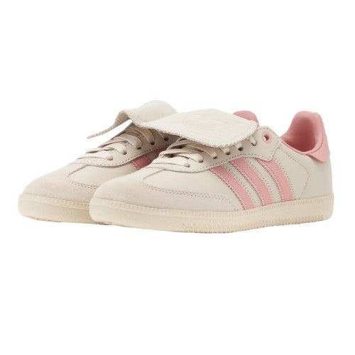 Front - Adidas Mens Samba 3 Stripes Leather Shoes