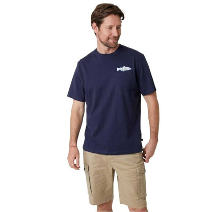 Front - Saltwell Mens Logo Chest Pocket Regular T-Shirt