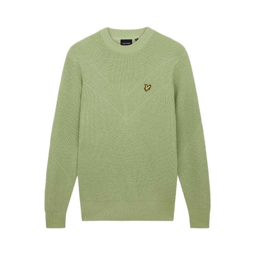 Front - Lyle & Scott Mens Chevron Crew Neck Sweatshirt