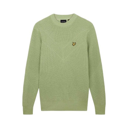 Front - Lyle & Scott Mens Chevron Crew Neck Sweatshirt