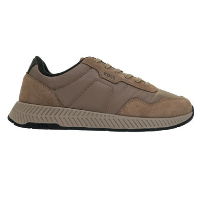 Front - Boss Mens Titanium Runn Sdnypa Dual Fabric Trainers