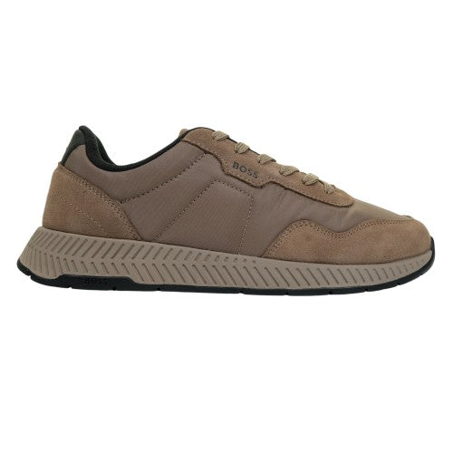 Front - Boss Mens Titanium Runn Sdnypa Dual Fabric Trainers