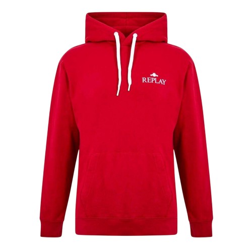 Front - Replay Mens Logo Cotton Hoodie