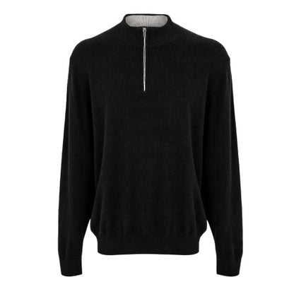 Front - Callaway Mens Knitted Funnel Neck Sweater Top