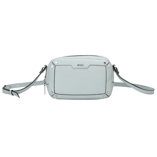 Front - Boss Grain Leather Crossbody Bag