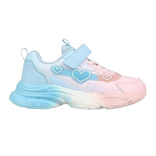 Front - Slazenger Girls Glitter Heart Trainers