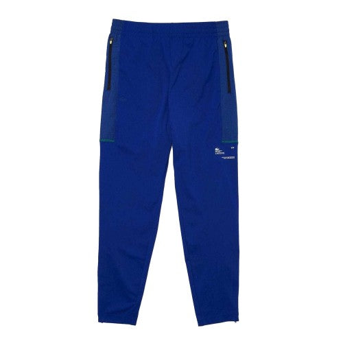 Front - Lacoste Mens Zip Pocket Tapered Tracksuit Bottoms