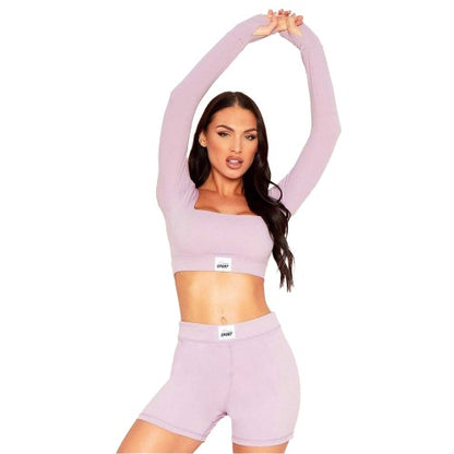 Front - Missy Empire Womens/Ladies Logo Tab Detail Gym Crop Top