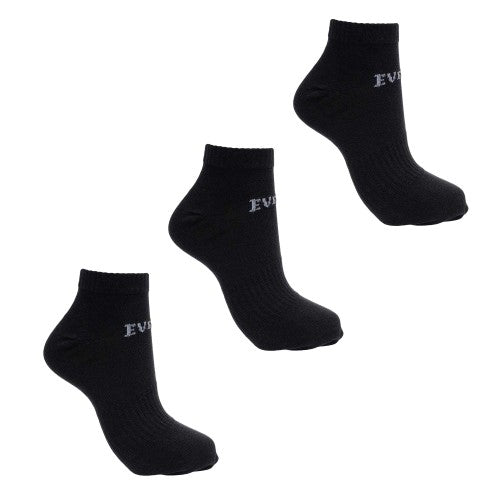 Front - Everlast Mens Logo Trainer Socks (Pack of 3)