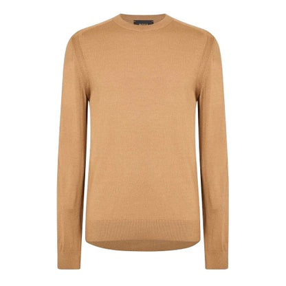 Front - Boss Mens Ribbed Sweater Top